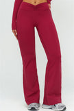 The Lushness V-Back Sports Bra Flared Leggings 2-Piece Set