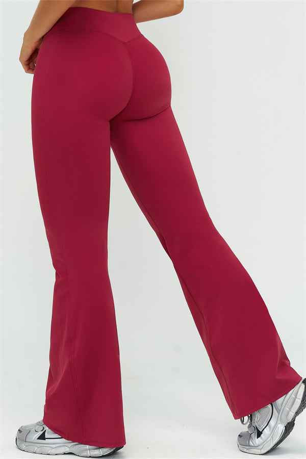 The Lushness Y-Back Sports Bra Flared Leggings 2-Piece Set