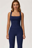 The Glacier Crop Tank Flared Leggings 2-Piece Set