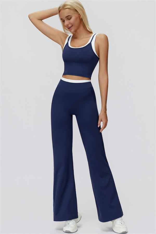 The Canyon Crop Tank Flared Leggings 2-Piece Set