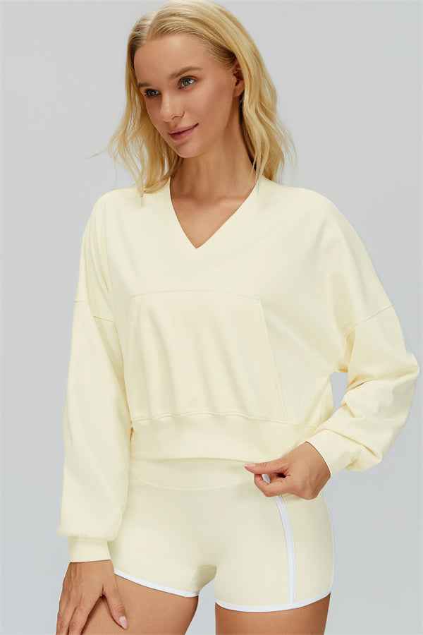 The Whisper V-Neck Hoodie