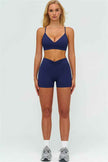The Lushness Y-Back Sports Bra Shorts 2-Piece Set