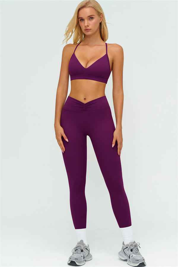 The Lushness Y-Back Sports Bra Leggings 2-Piece Set