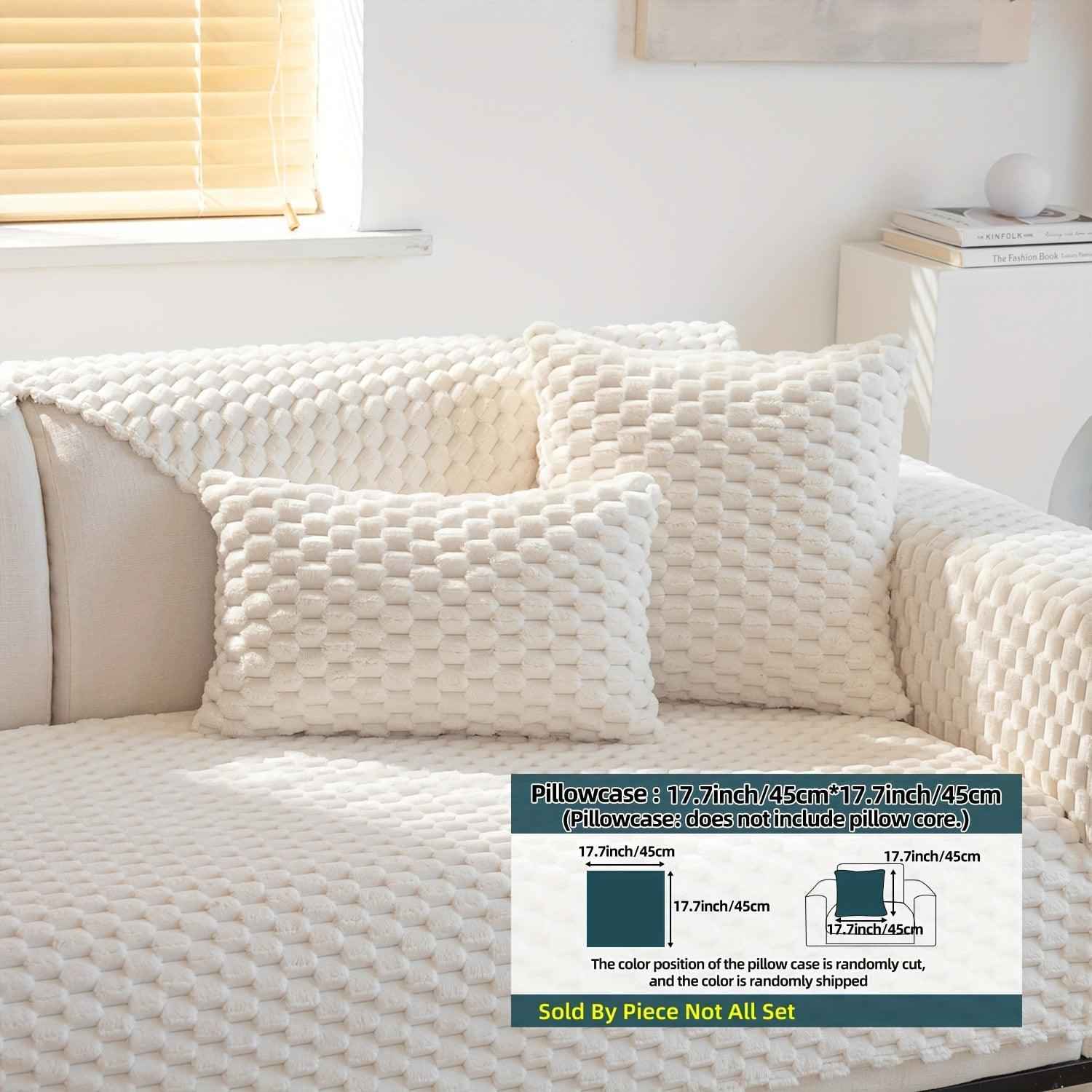 Plush Nordic Sofa Slipcover