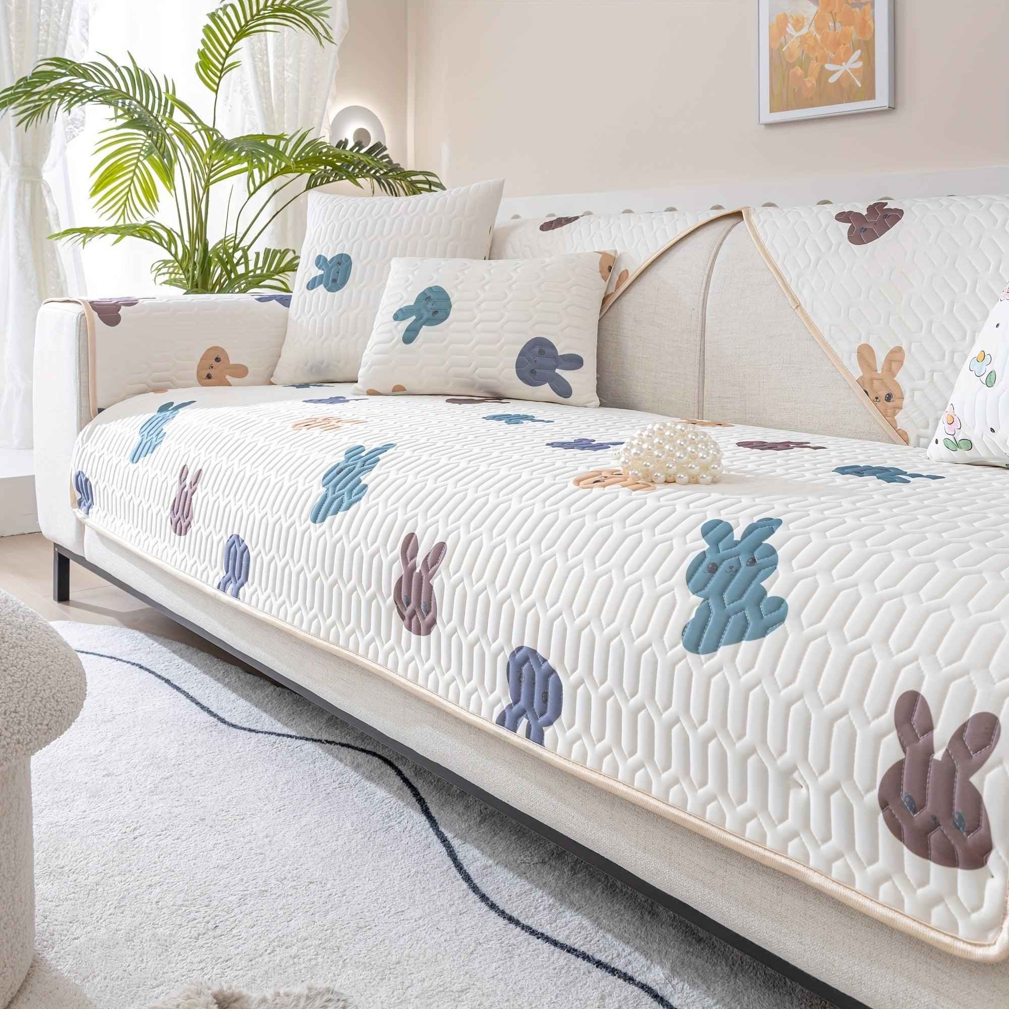 Cooling Ice Silk Dog Proof Couch Cover - Protect Your Sofa in Style