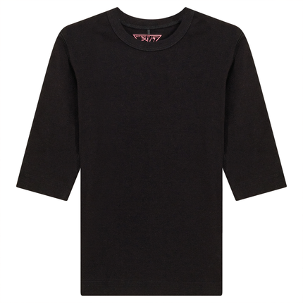 Ribbed 3/4 Sleeves T-Shirt