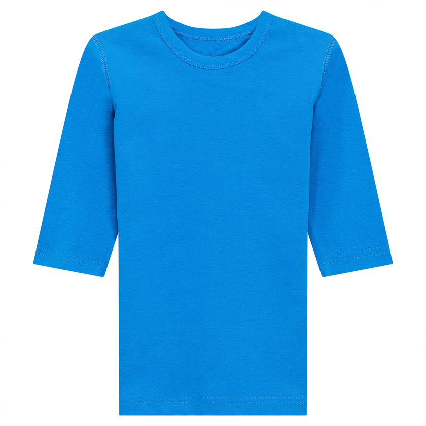 Ribbed 3/4 Sleeves T-Shirt