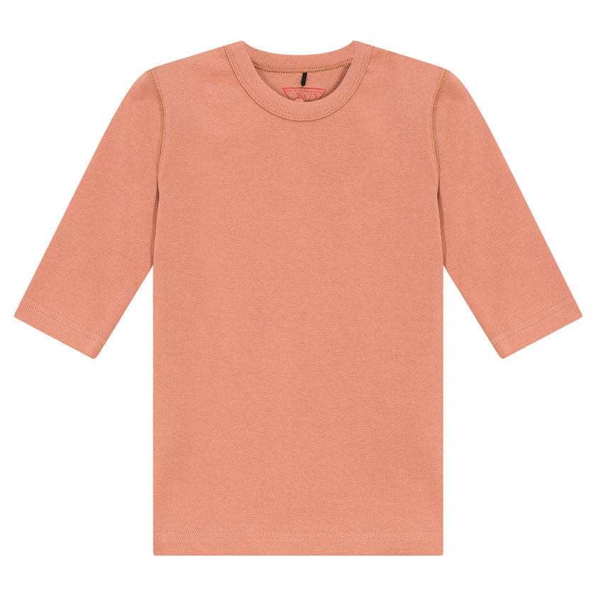 Ribbed 3/4 Sleeves T-Shirt