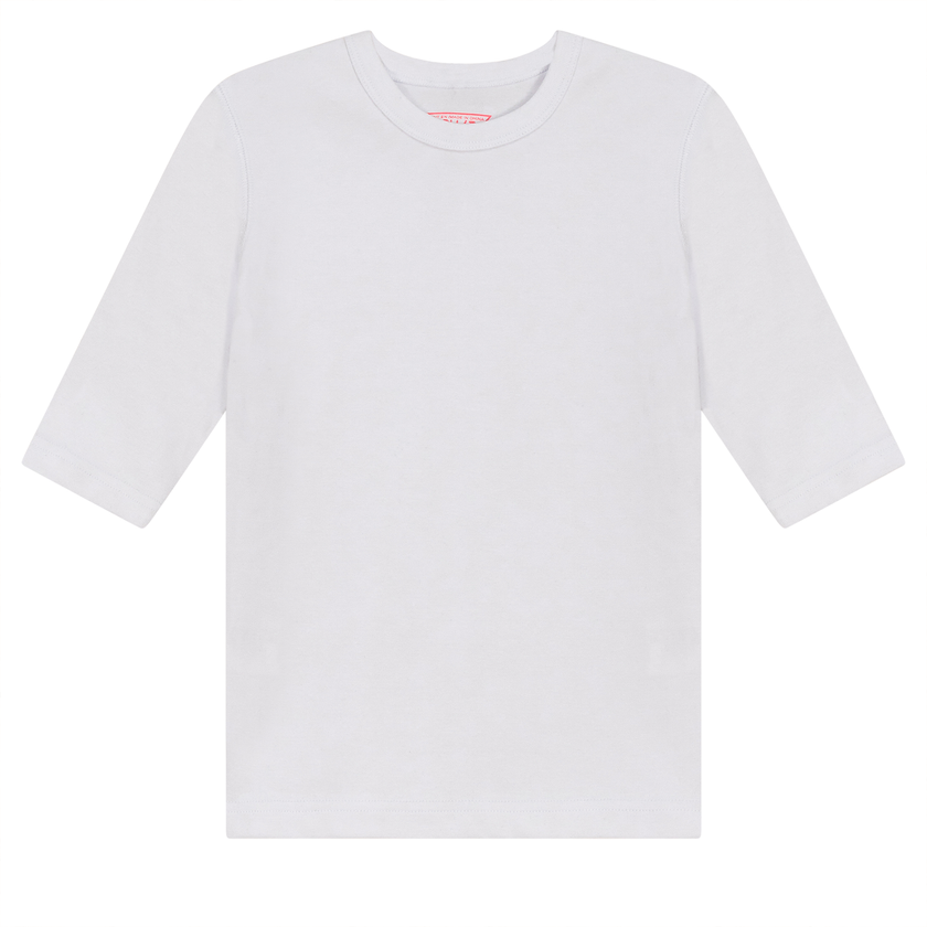 Ribbed 3/4 Sleeves T-Shirt