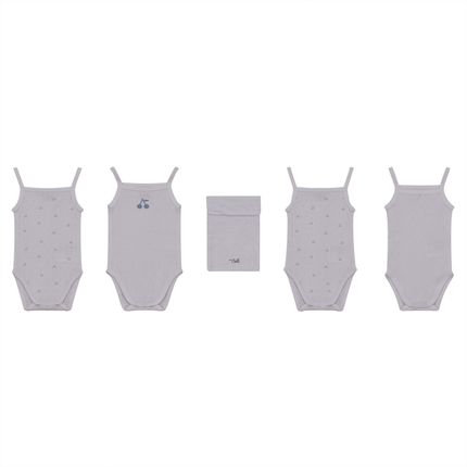 Pointelle Undershirt With Cherry Print