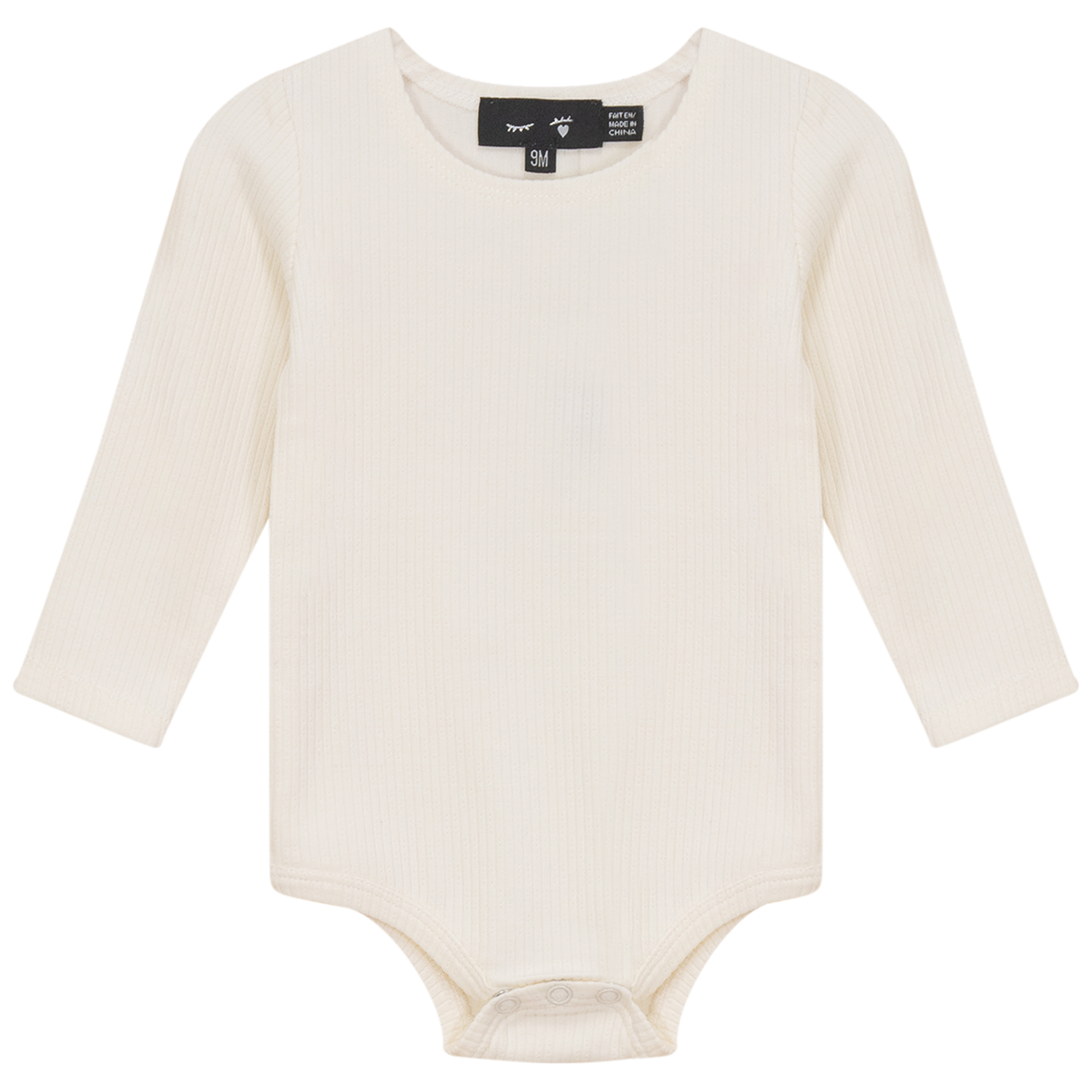 Pointelle Long Sleeve Rib Onesie
