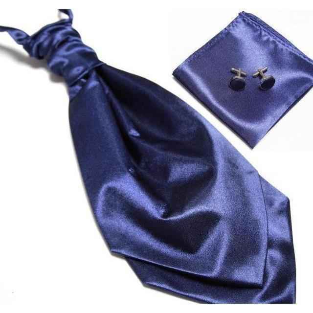 Ascot/Cravat Tie, Cufflinks & Pocket Square/Handkerchief Set