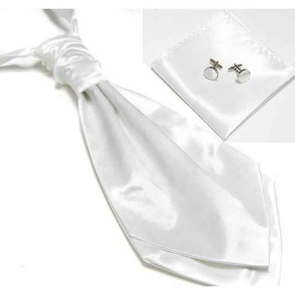 Ascot/Cravat Tie, Cufflinks & Pocket Square/Handkerchief Set