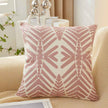 Textured Cotton Blend leaf tropical design Throw Pillow (With insert) size 18