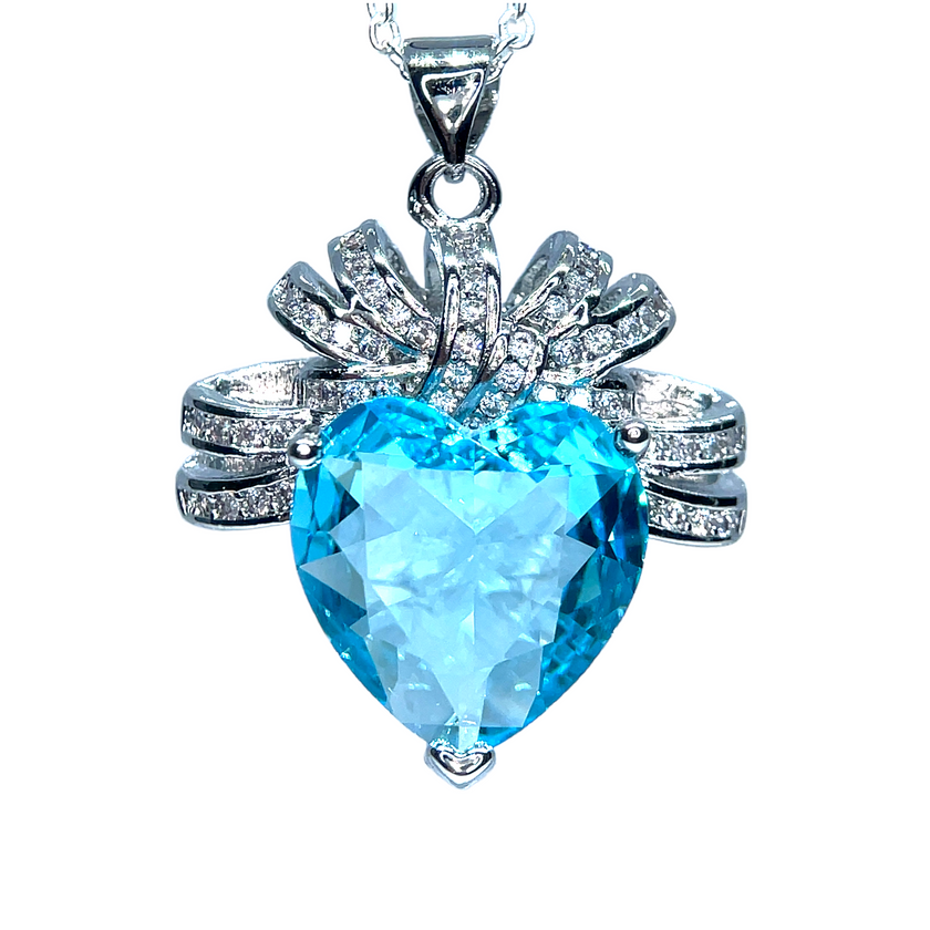 Birthstone Heart Necklaces by Month - Spice Love Jewels