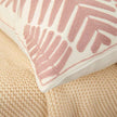 Textured Cotton Blend leaf tropical design Throw Pillow (With insert) size 18