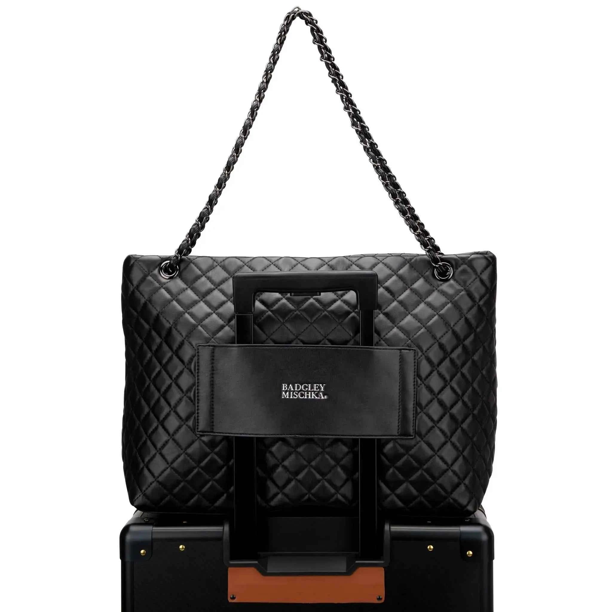 Diana Quilted Vegan Leather Weekender Duffel Bag