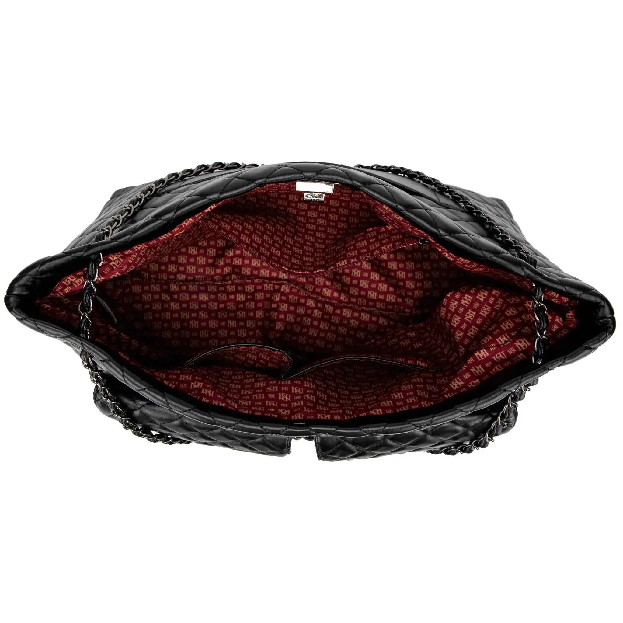 Diana Quilted Vegan Leather Weekender Duffel Bag