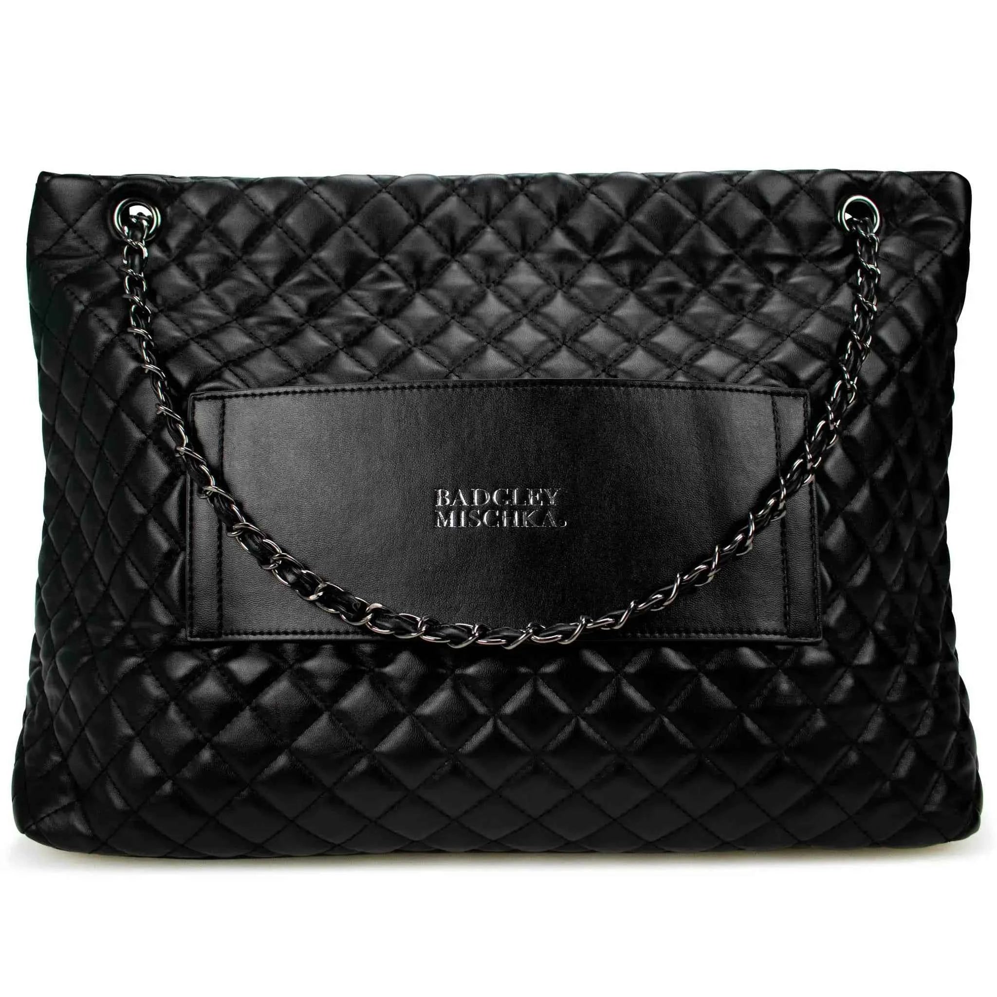 Diana Quilted Vegan Leather Weekender Duffel Bag