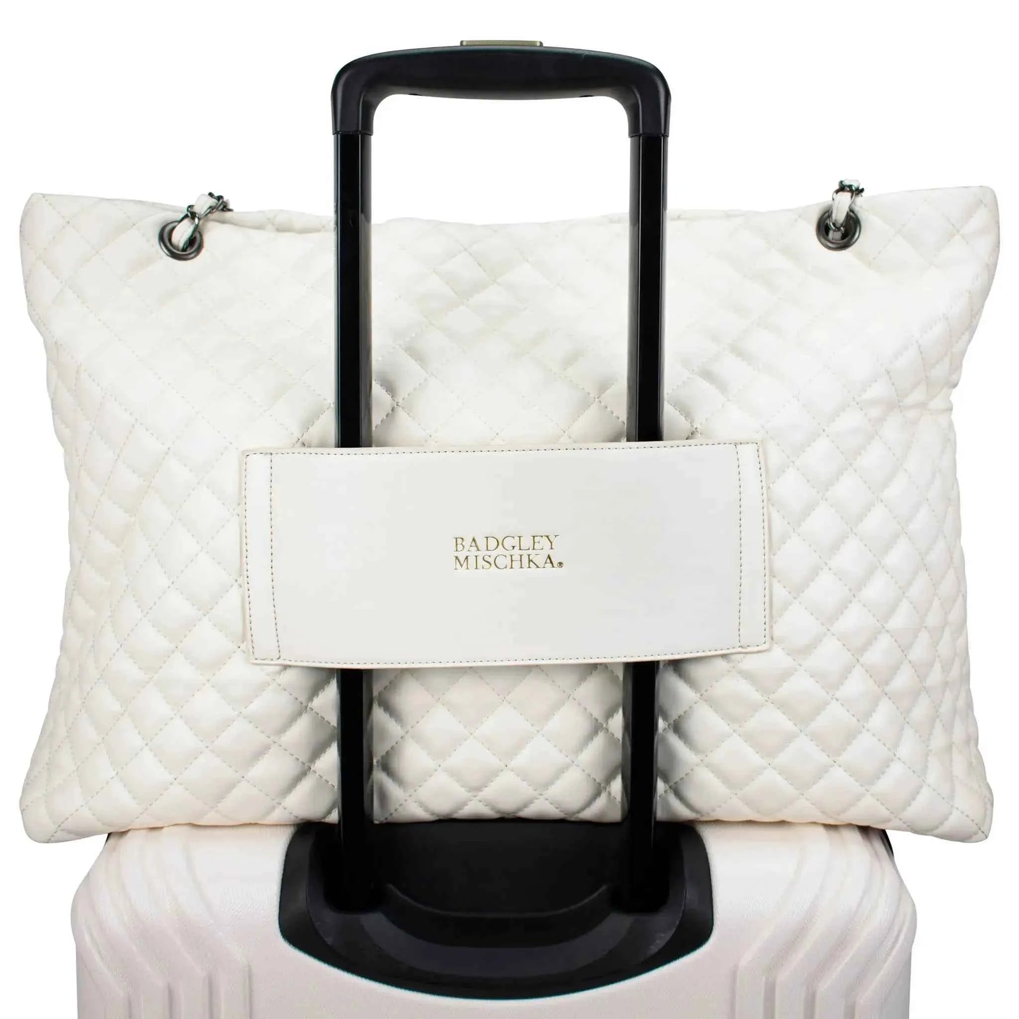 Diana Quilted Vegan Leather Weekender Duffel Bag