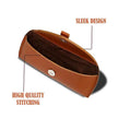 Tan Leather Sunglasses Case