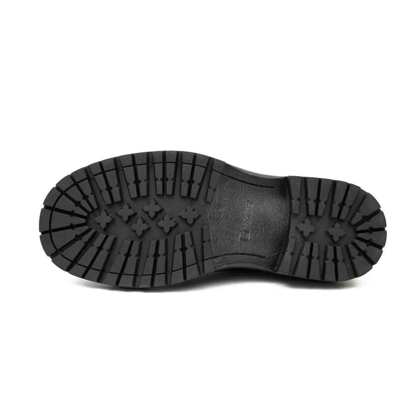 Big Cap Toe Derby shoes Wine red