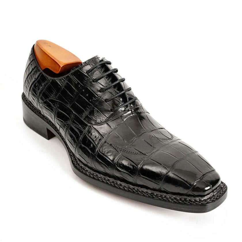 Black Alligator Norwegian Oxford