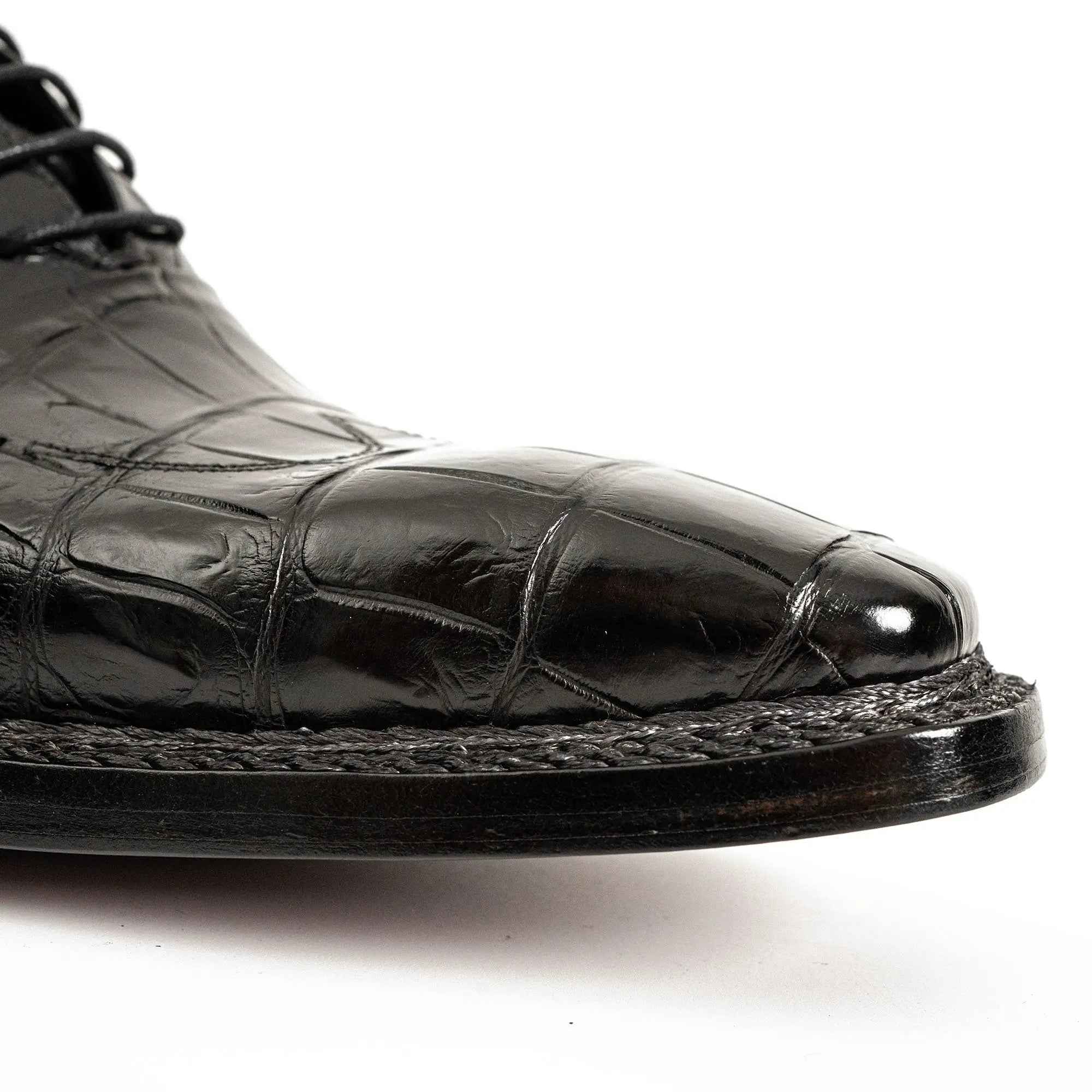 Black Alligator Norwegian Oxford