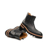 Black Brogue Platform Chelsea Boot