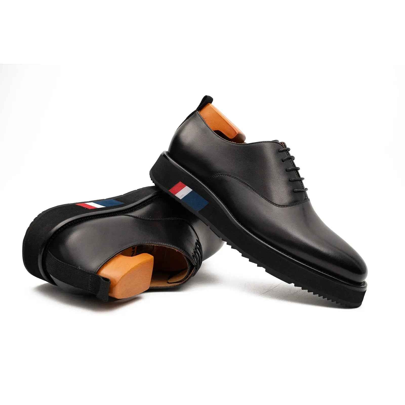 Black Calfskin Oxford Shoes