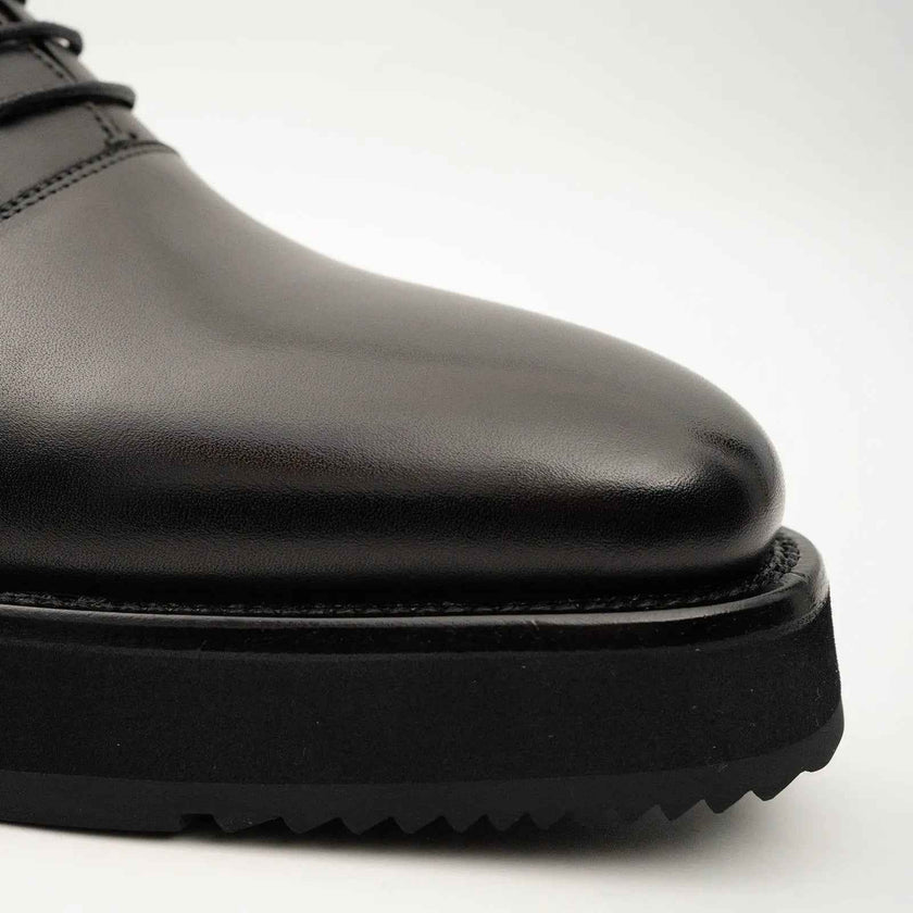 Black Calfskin Oxford Shoes