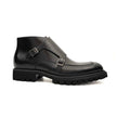 Black Double Monk Lug Boot