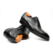 Black Men's Goodyear Welted Brogue Leather Shoes
