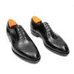Black Men's Goodyear Welted Brogue Leather Shoes