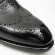 Black Men's Goodyear Welted Brogue Leather Shoes