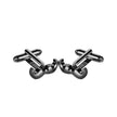 Black Moustache Cufflinks