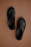 Black Leather Pachuco Huarache