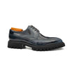 Blue derby brogue shoes