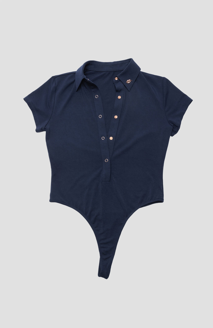 Foreplay Women’s Golf Polo Bodysuit - Short-Sleeve