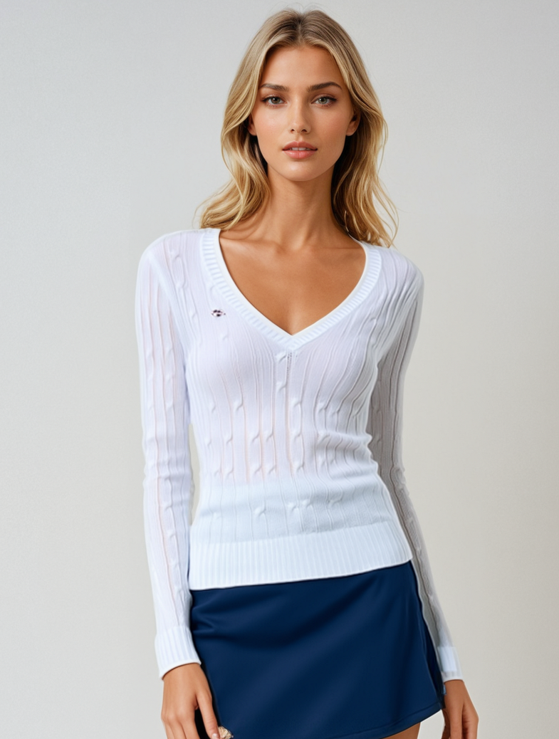 Foreplay Women’s Golf Sweater - Luxe Cashmere