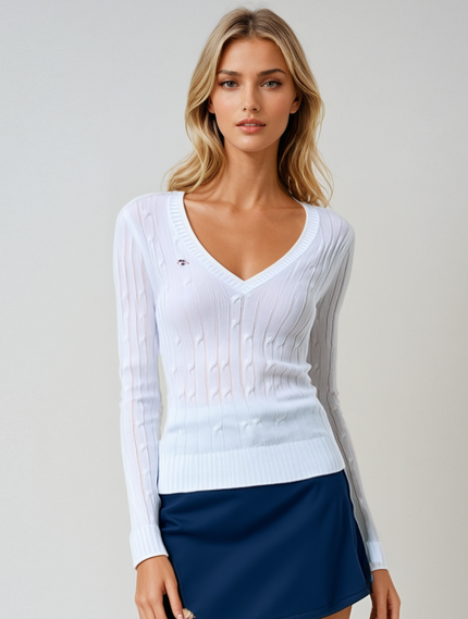 Foreplay Women’s Golf Sweater - Luxe Cashmere