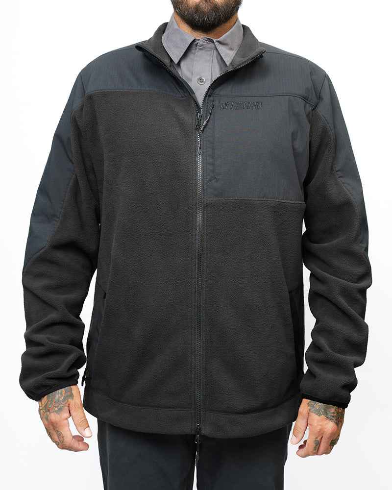 Bruin Fleece Zip Up - Black