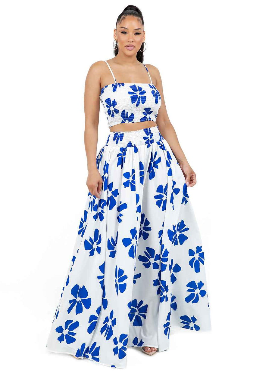 WOMEN FASHION TOP AND SKIRT SET