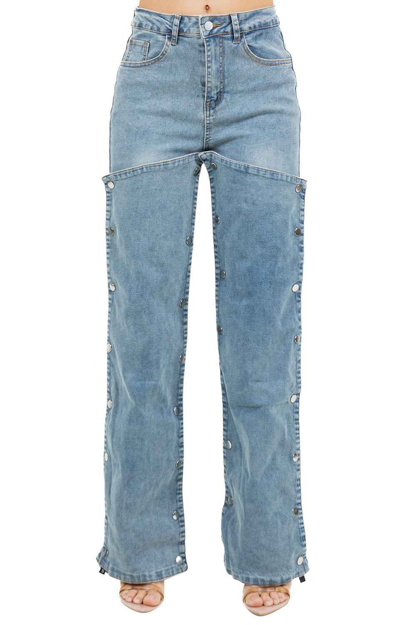WOMEN FASHION STYLE DENIM PANTS