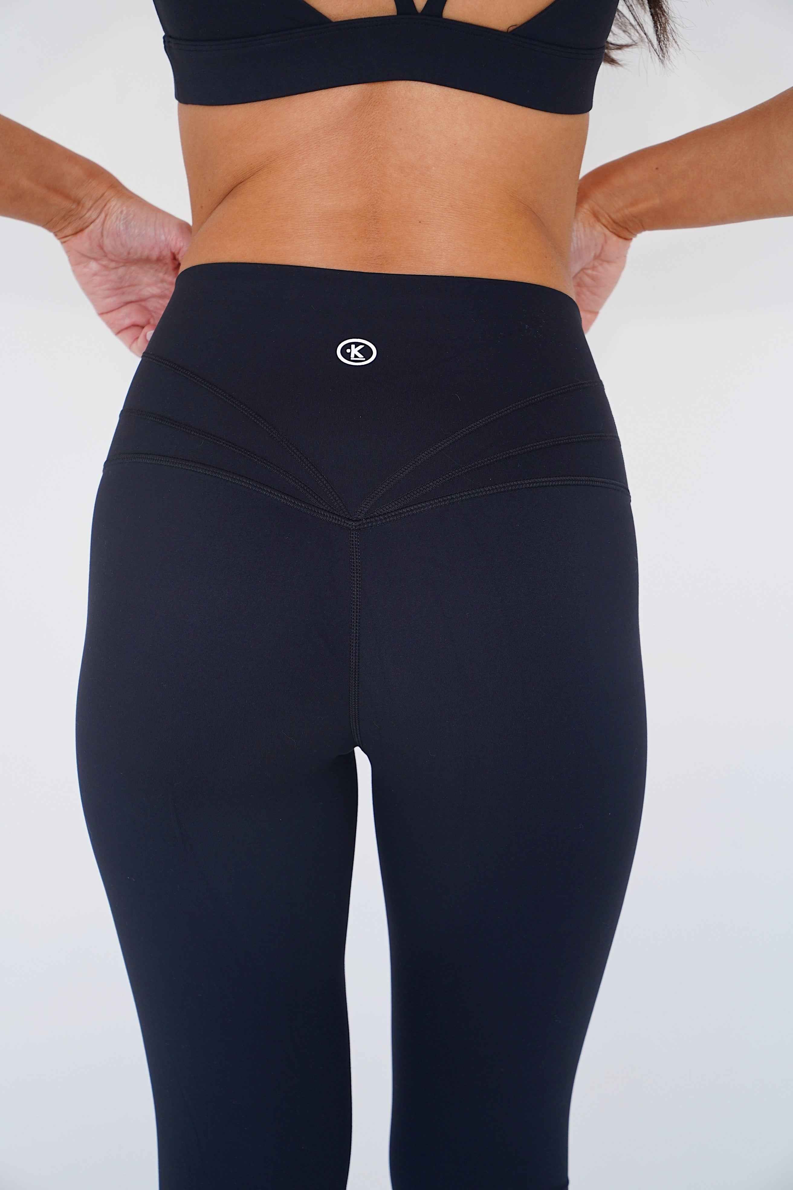 I am Beautifully Radiant Quick Dry Black Yoga Legging