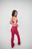I Live in Luxury Red Flare Pant