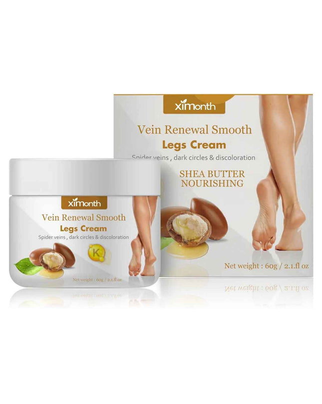 Ximonth Vein Renewal Smooth Legs Cream, Relief Sore Legs Massage Varicose Earthworm Leg Vein Care Cream