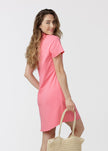 Shell Pink Cotton Polo Dress