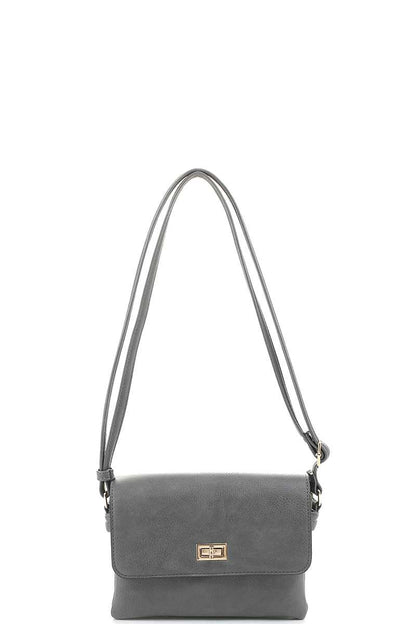 Smooth Colored Crossbody Bag - Pikemla