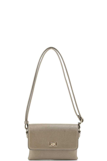 Smooth Colored Crossbody Bag - Pikemla